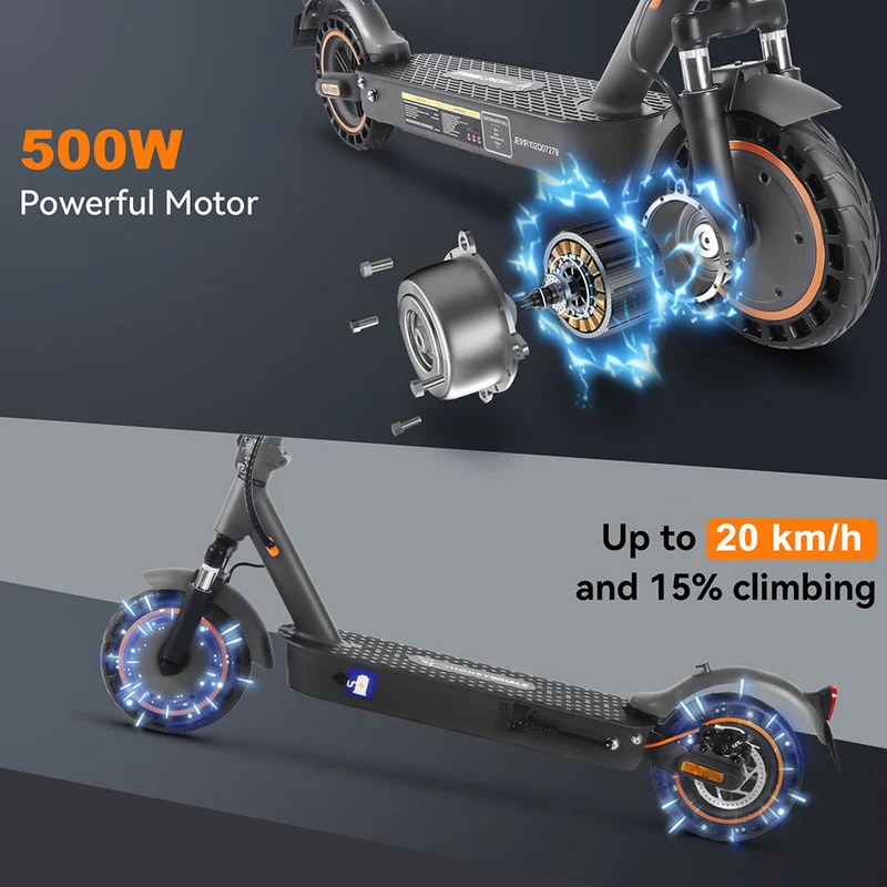 HONEYWHALE E9 Pro Max 10" Foldable Electric Scooter 500W Motor 36V 10Ah Battery (ABE)