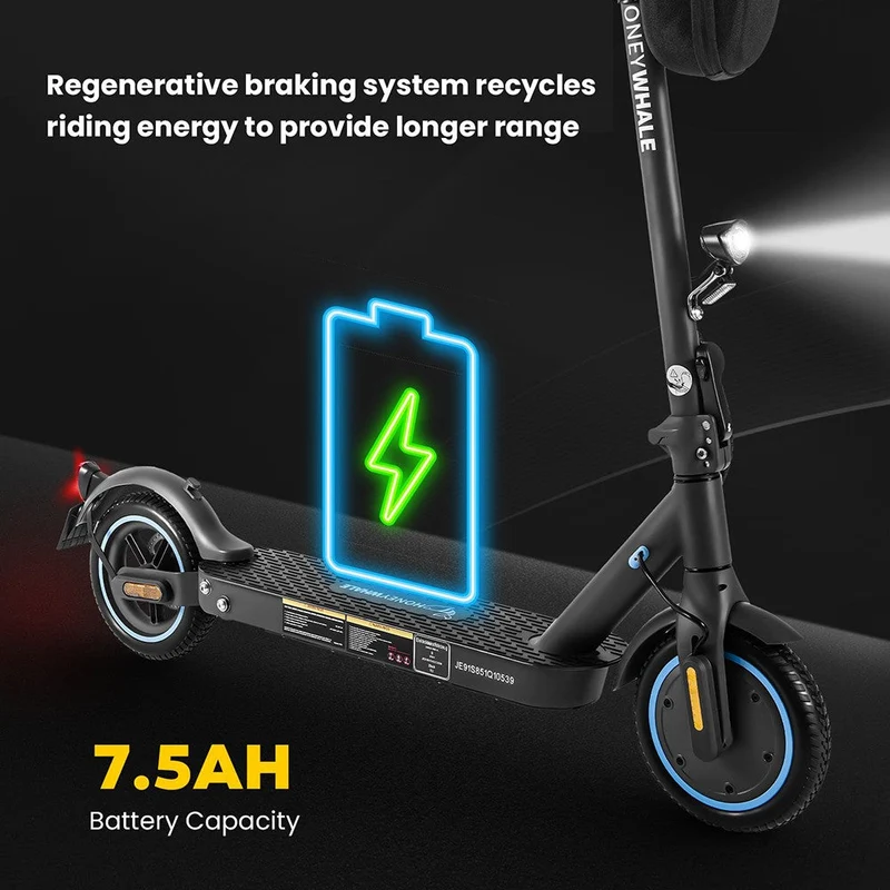 HONEYWHALE E9 8.5" Foldable Electric Scooter 350W Motor 36V 7.5Ah Battery (ABE)