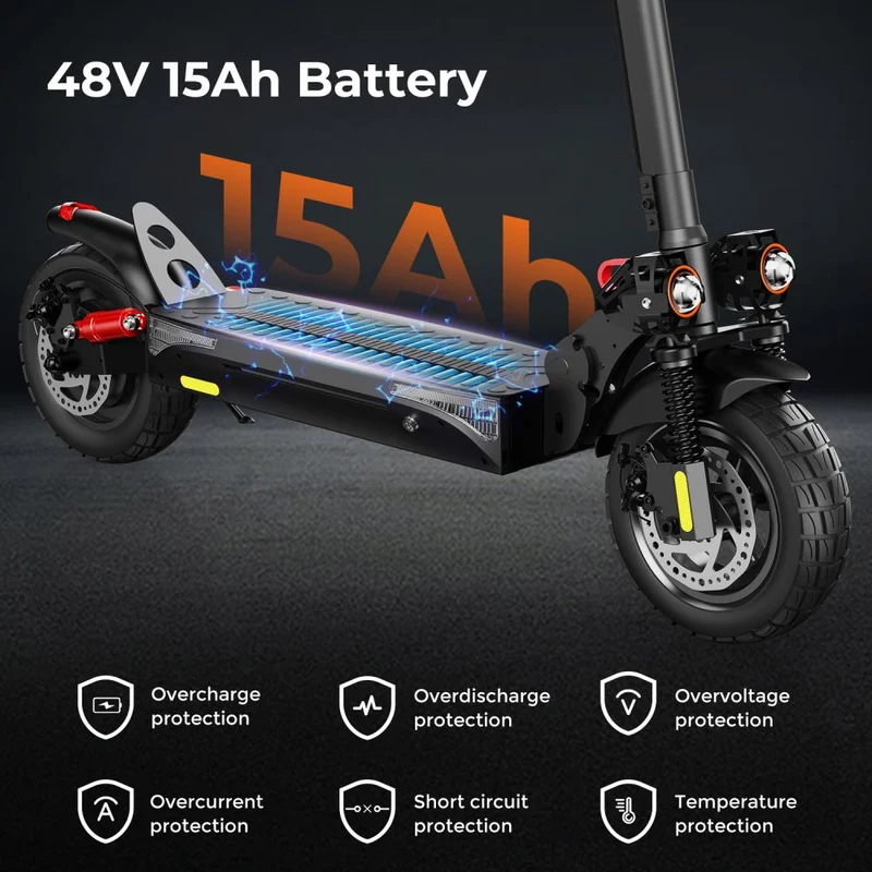 ISCOOTER IX4 10" Commuter Electric Scooter with APP Control 800W Motor 48V 15Ah Battery