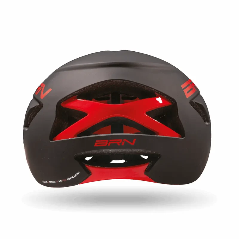 CASCO BRN CLOUD II rosso/nero leggerissimo e super ergonomico per Bici e Monopattino