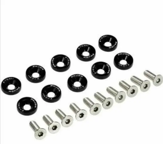RONDELLE Colorate in alluminio per monopattino 10 pcs Rondella Nera, Rossa, Blu