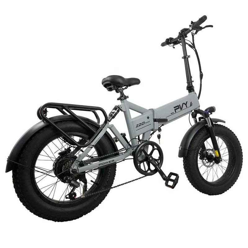 PVY Z20 Plus 20" Fat Tire Electric Folding Bike 1000W Motor 48V 16.5Ah Battery