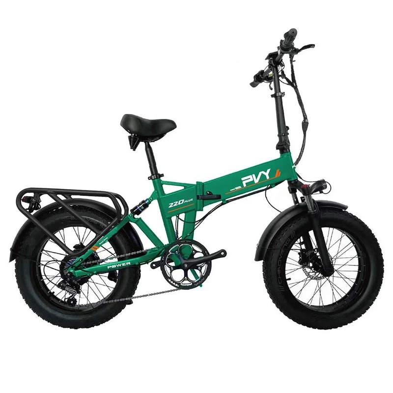 PVY Z20 Plus 20" Fat Tire Electric Folding Bike 1000W Motor 48V 16.5Ah Battery