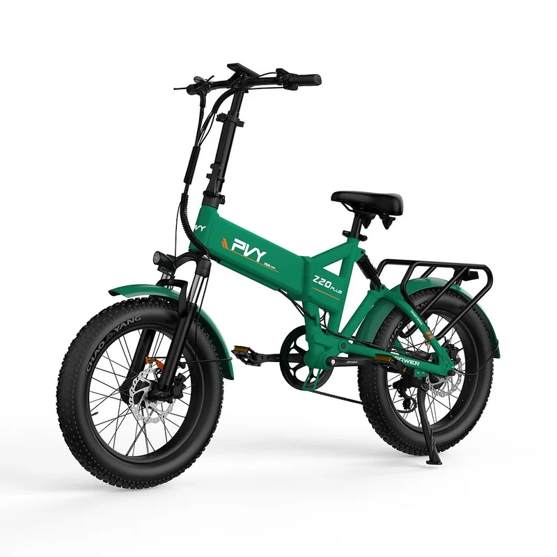 PVY Z20 Plus 20" Fat Tire Electric Folding Bike 1000W Motor 48V 16.5Ah Battery