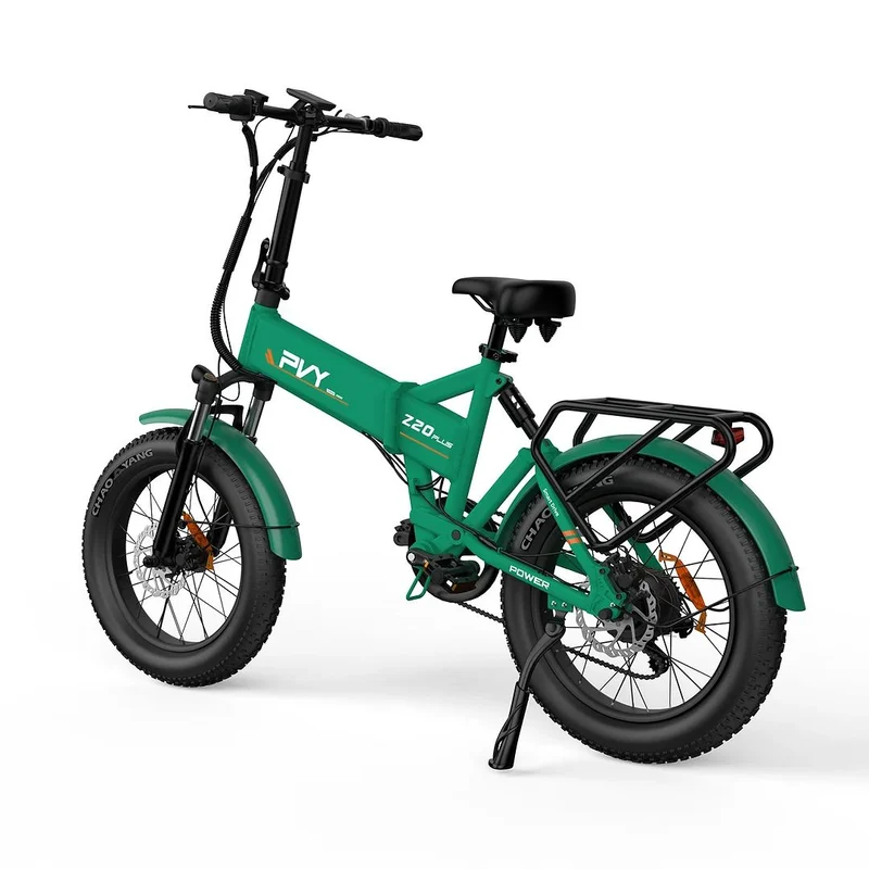 PVY Z20 Plus 20" Fat Tire Electric Folding Bike 1000W Motor 48V 16.5Ah Battery