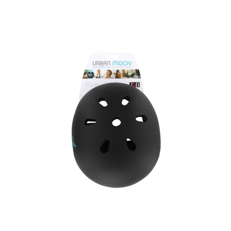 CASCO NERO bici o Monopattino elettrico da città URBAN MOOV nero opaco L