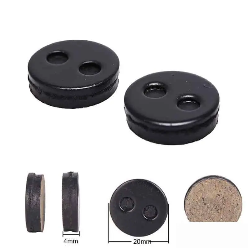 PASTICCHE TONDE freno (2 PEZZI) per Xiaomi M365 Essential, 1S, Pro e Pro2 - Confezione da 2 pastiglie