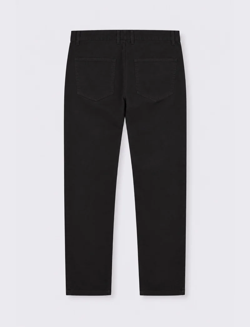 PANTALONI BASIC 5 TASCHE REGULAR FIT - Nero