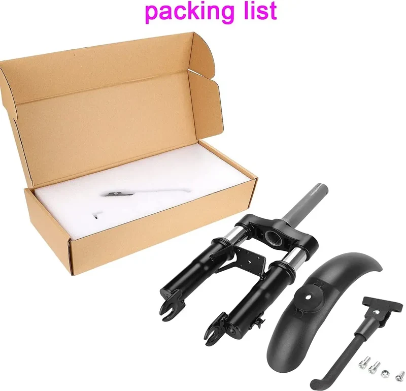 AMMORTIZZATORE sospensione a forcella per Monopattino Elettrico Xiaomi M365 1S Essential PRO (Black/Red)