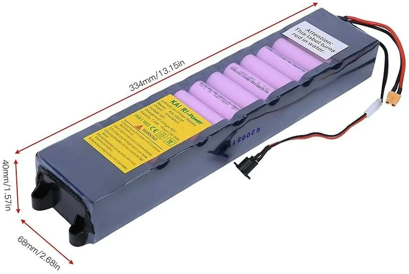 Batteria KAIRI compatibile per monopattino elettrici copie di Xiaomi Miija M365 con 7,8 Ah e 36V.