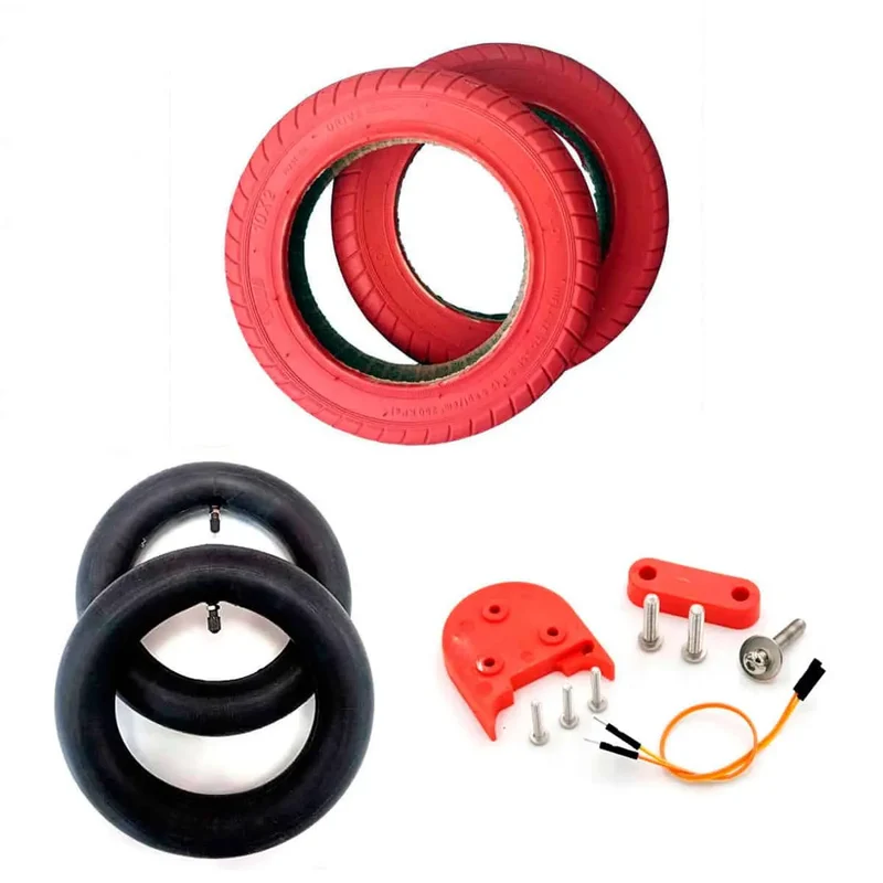 Kit ruote da 10 pollici per Xiaomi M365, Essential, 1S, Pro/2 - Kit completo ROSSO