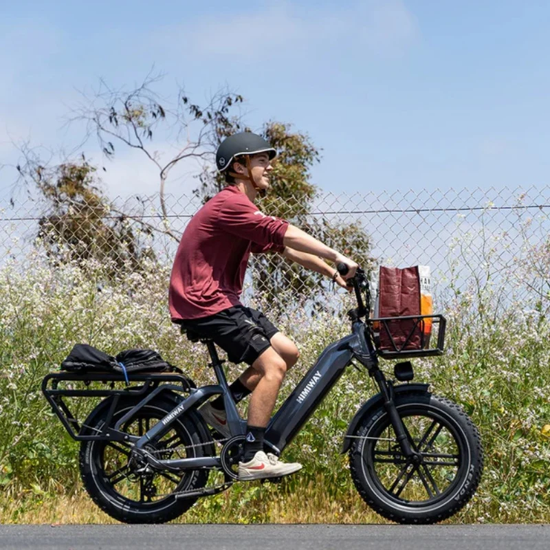 HIMIWAY Big Dog 20" Electric Cargo Bike 750W Motor 48V 20Ah Battery