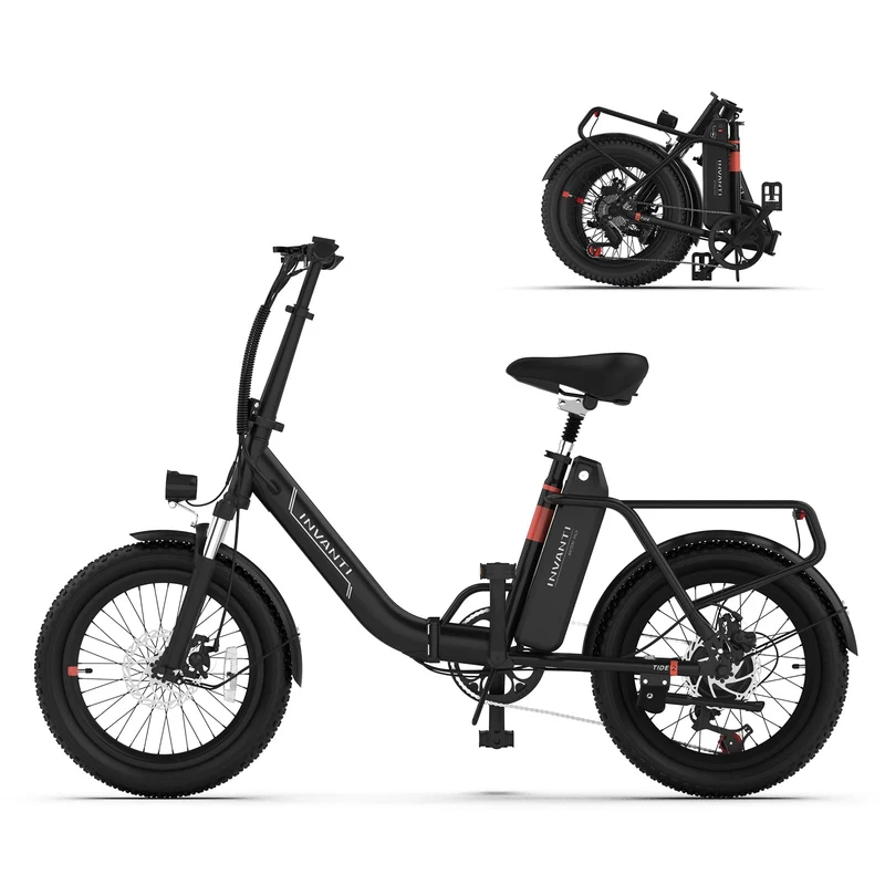 INVANTI TIDE2 20" Folding Electric Bike 500W Motor 48V 10.4Ah Battery