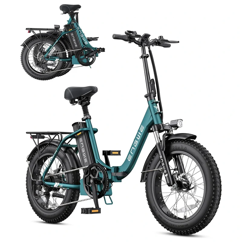 ENGWE L20 2.0 20" Step-Thru Folding Electric Bike 1125W Motor Peak 52V 13Ah Battery