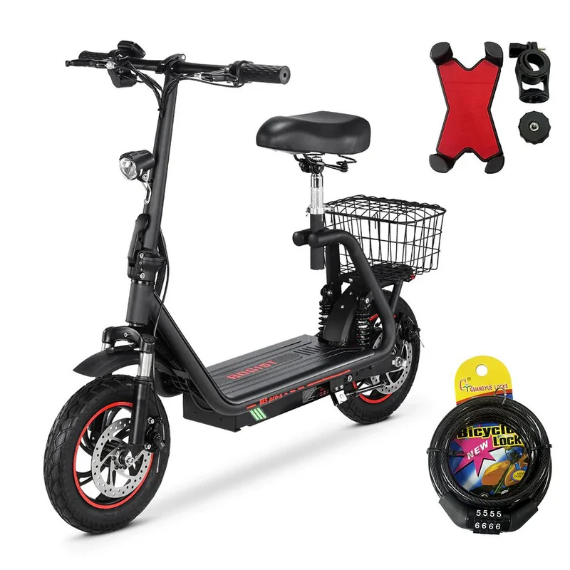 BOGIST M5 Pro-S 12" Seated E-Scooter 500W Motor 48V 13Ah Battery With Seat