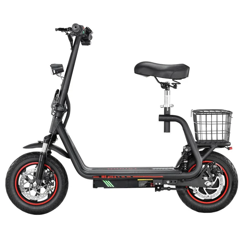 BOGIST M5 Pro-S 12" Seated E-Scooter 500W Motor 48V 13Ah Battery With Seat