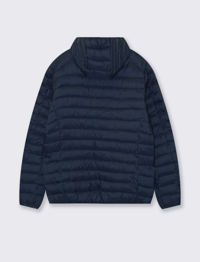 GIUBBOTTO PIUMINO CON CAPPUCCIO - Blu