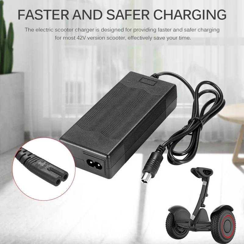 Carica batteria 42V 2A compatibile per monopattino elettrico XIAOMI M365 ENGWE P20 e Altri