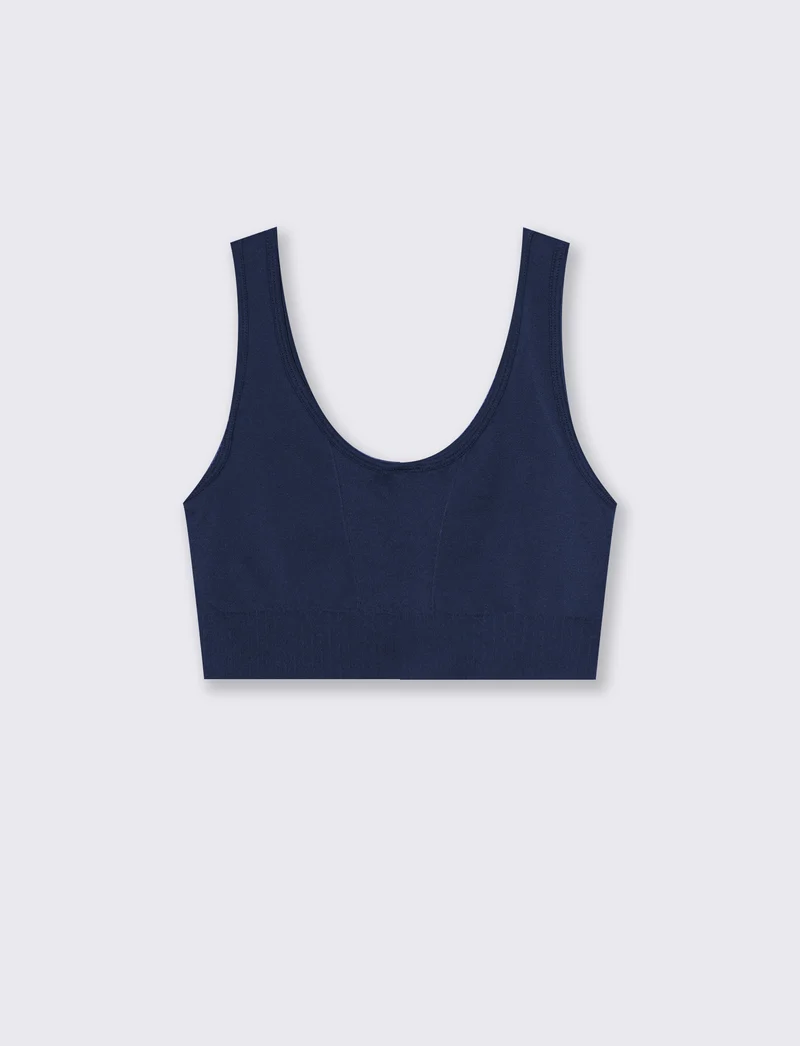 top scollo madonna - Blu