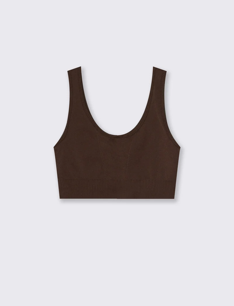 top scollo madonna - Marrone cioccolato