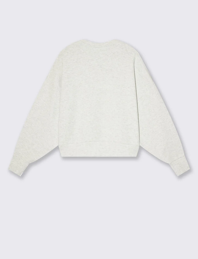 felpa girocollo - Grigio mel.