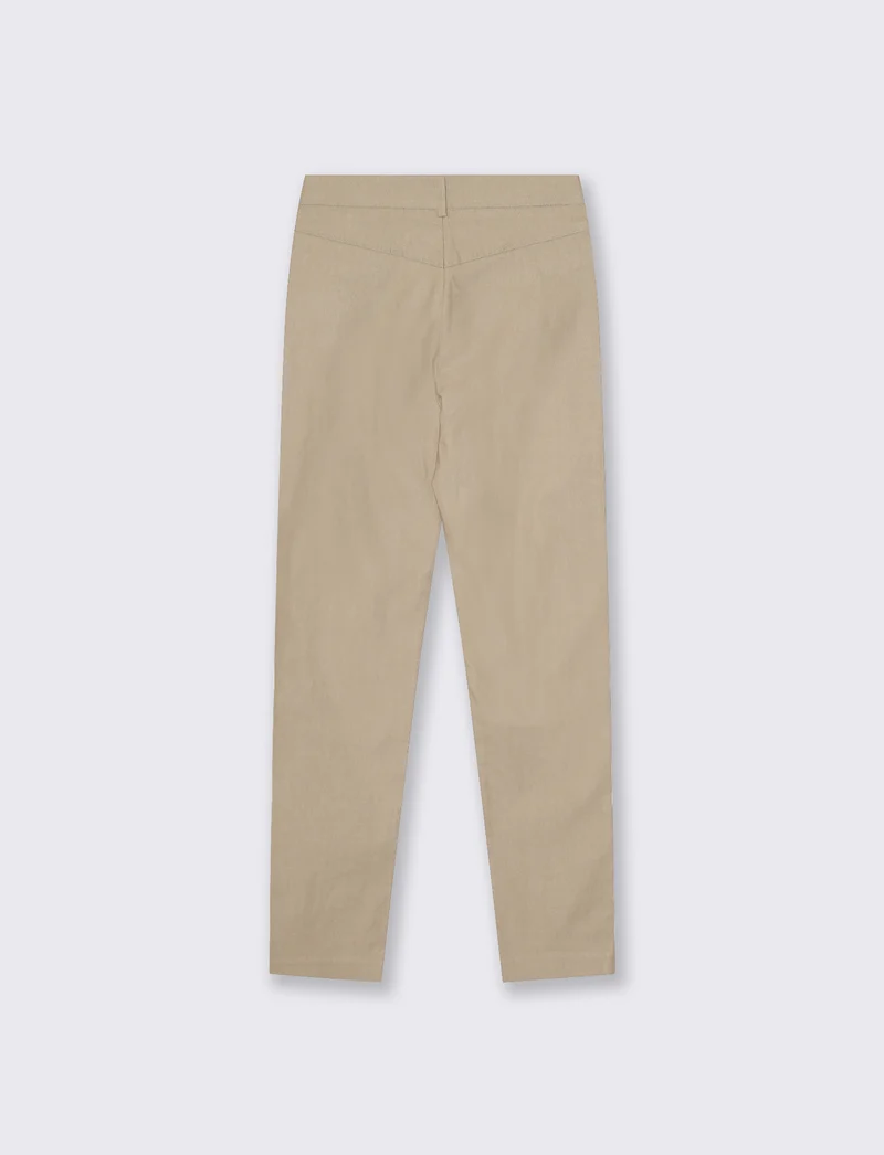Pantalone con tasche a friso - Grigio talpa