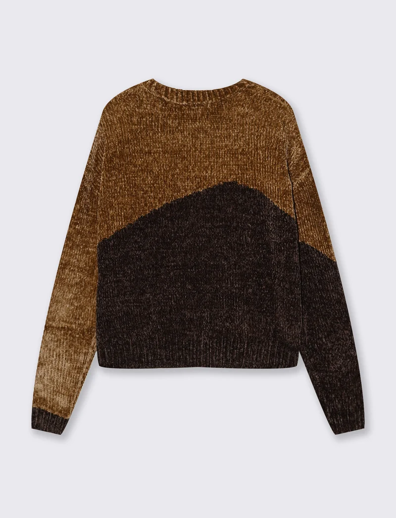 Maglia manica lunga paricollo elegante - var 2