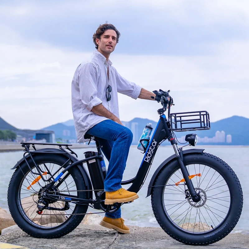 RIDSTAR MN26 26" Fat Tires Electric City Bike 1500W Motor 48V 20Ah Battery