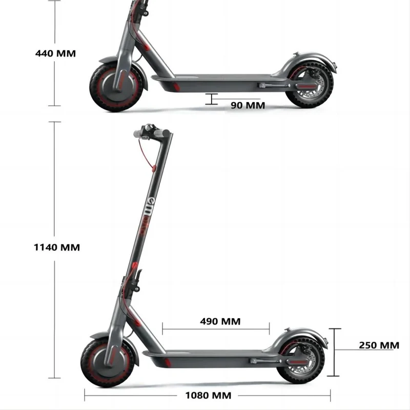 EMOKO HT-T4 Max 10" Folding Electric Scooter 500W Motor 36V 15Ah Battery With APP And Suspension