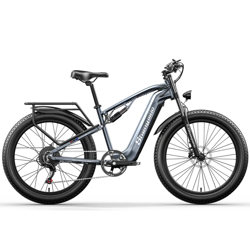 SHENGMILO MX05 26" Fat Tire Electric Mountain Bike 1000W Motor 48V 17.5Ah Battery