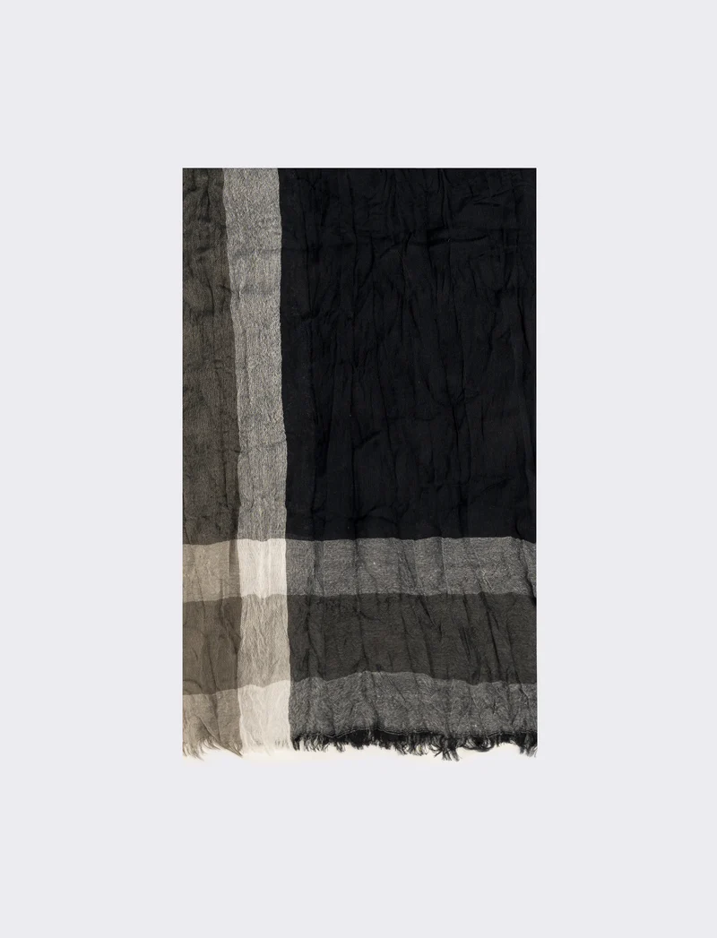 Foulard uomo a quadroni - Blu