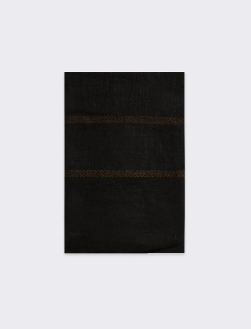 Foulard righe uomo - Nero
