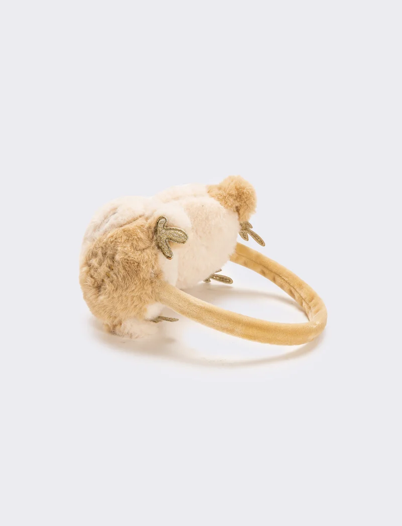 Copriorecchie bambina renna - Beige