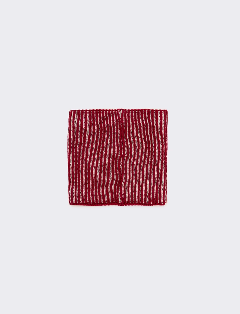 Sciarpa collo con cuore glitter - Bordeaux