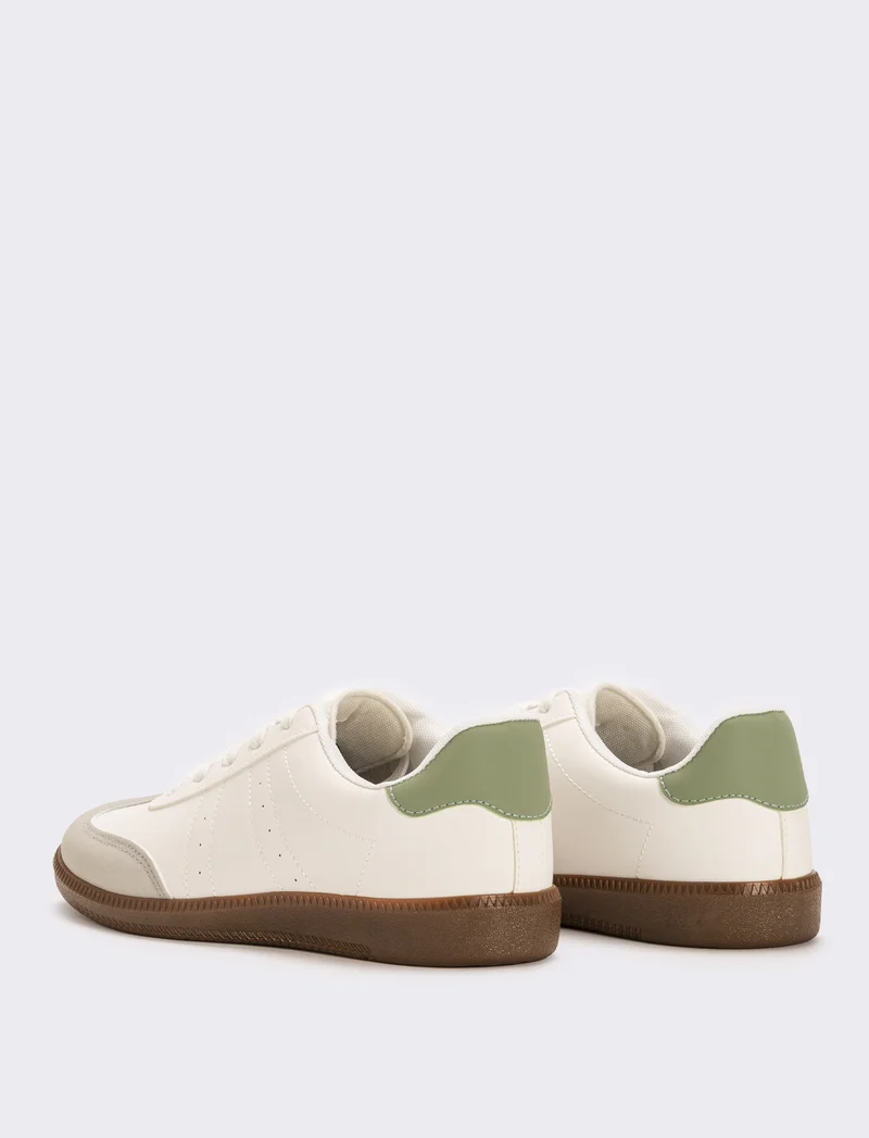 Sneakers multi elementi da donna - Bianco