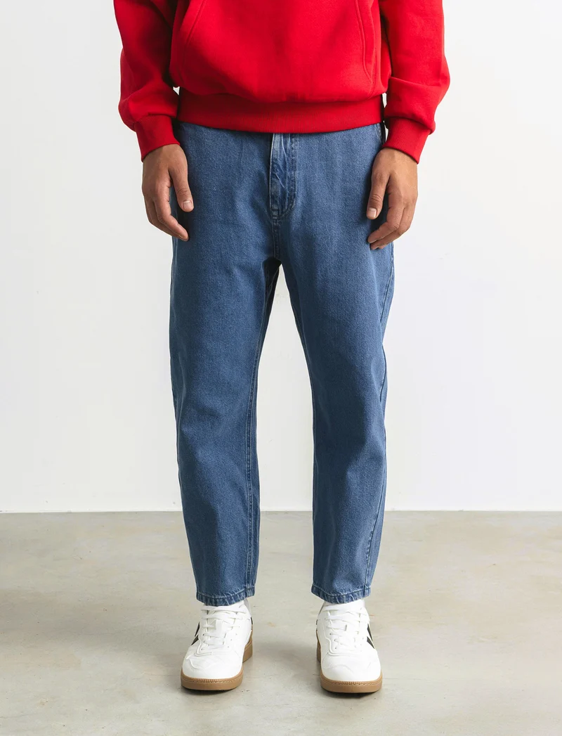 JEANS SLOUCHY FIT BLU MEDIO - Denim