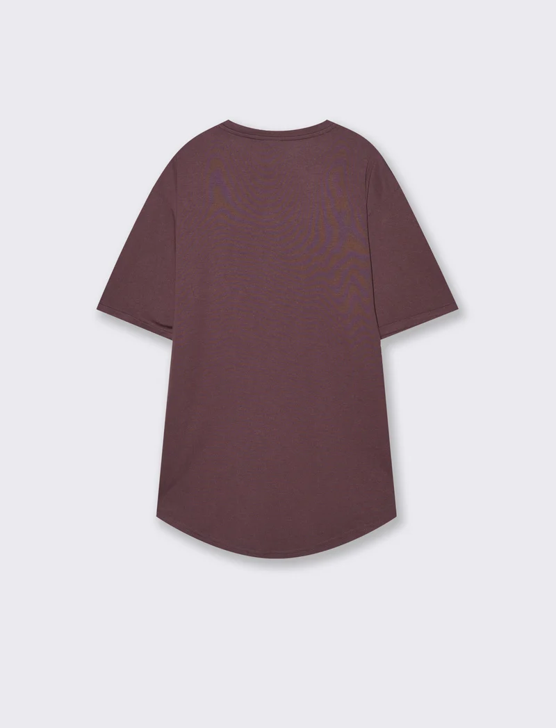 T-SHIRT LOOSE FIT - Bordeaux