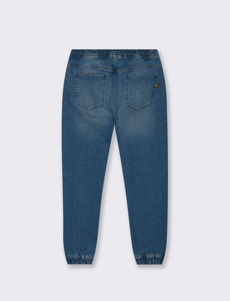 JEANS CON VITA JOGGER - Denim