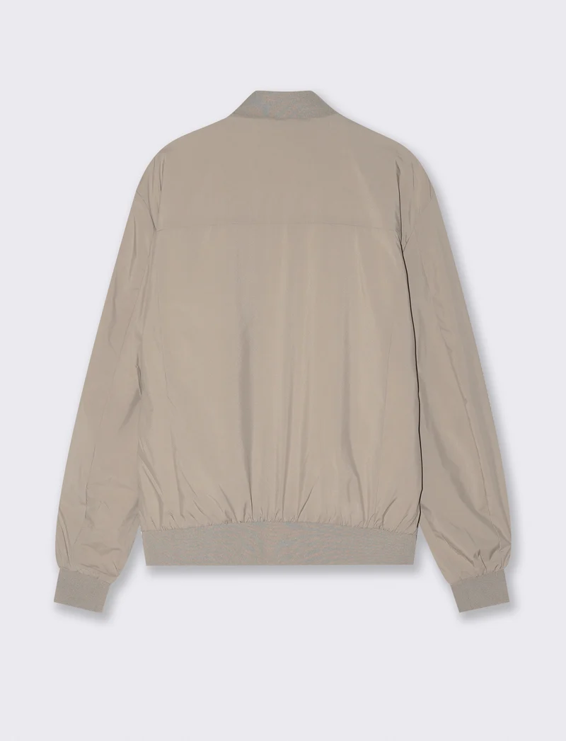 BOMBER BASIC IN TESSUTO TECNICO - Beige