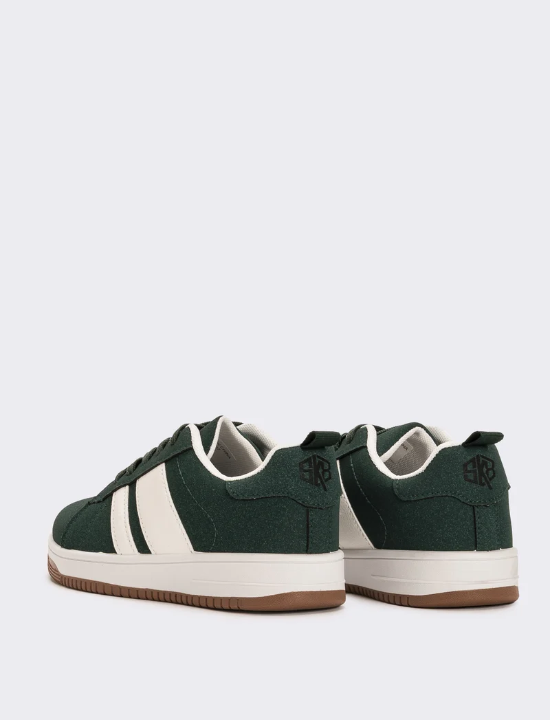 Sneakers da bambino con riporti - Verde