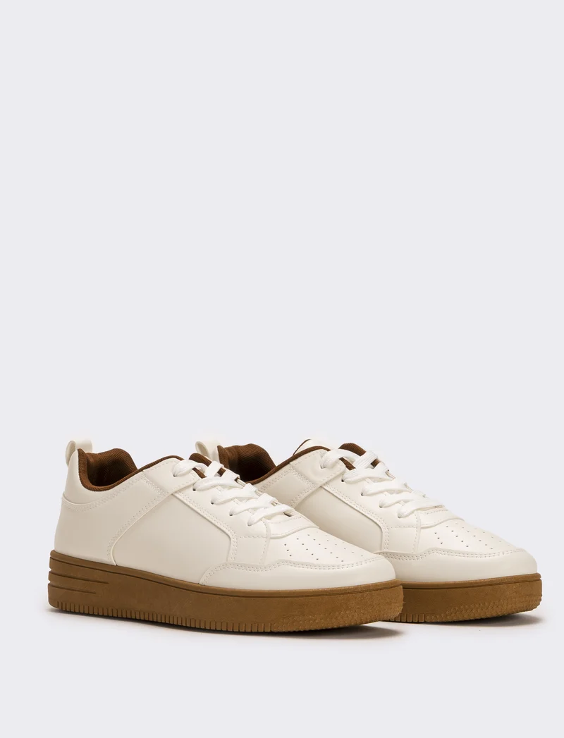Sneakers basica da uomo - Bianco