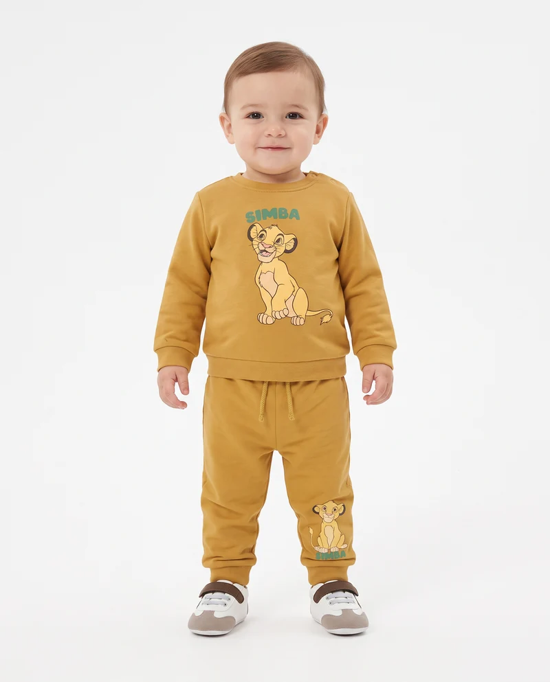 Felpa girocollo Il Re Leone Disney - Ocra