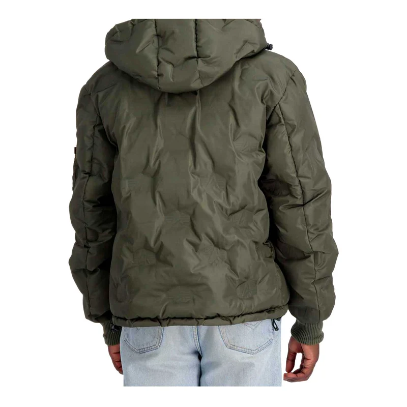 Piumino Con Cappuccio Puffer Logo