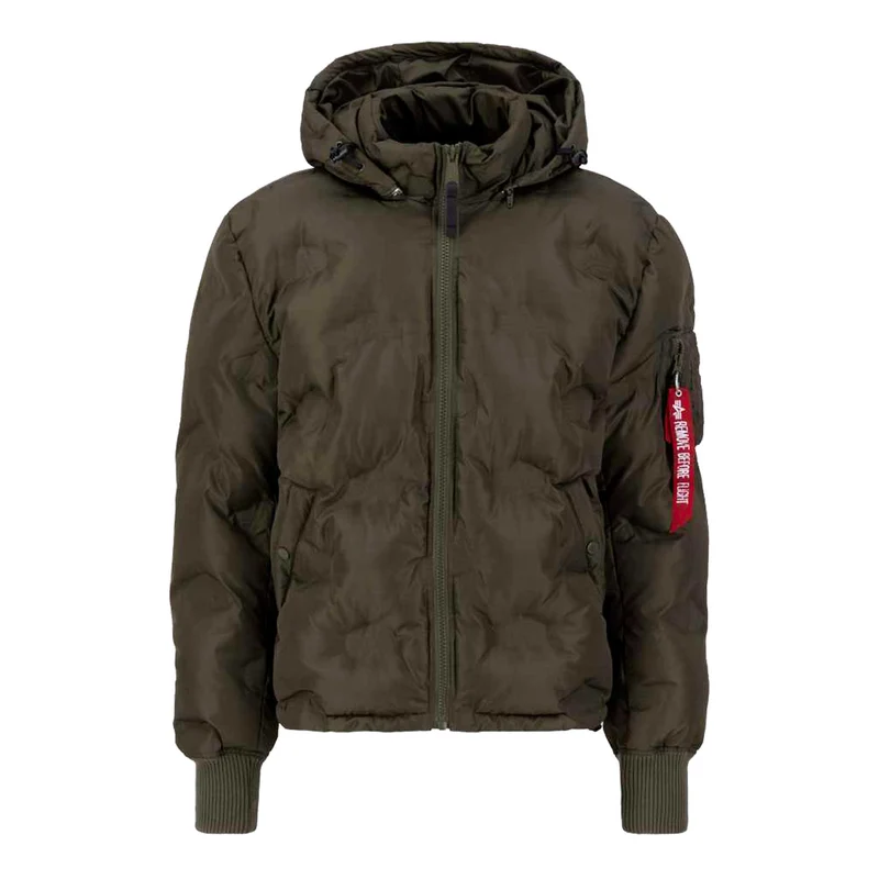 Piumino Con Cappuccio Puffer Logo