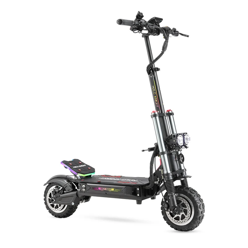 HALO KNIGHT T107 Pro (2025) 11" Foldable Electric Scooter 3000 W*2 Dual Motor 60V 38.4 Ah Battery