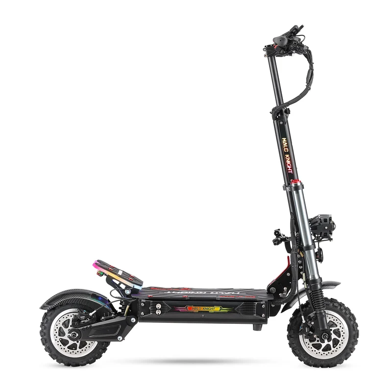 HALO KNIGHT T107 Pro (2025) 11" Foldable Electric Scooter 3000 W*2 Dual Motor 60V 38.4 Ah Battery