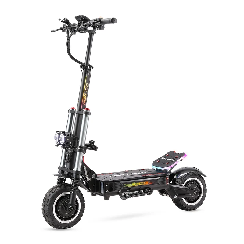HALO KNIGHT T107 Pro (2025) 11" Foldable Electric Scooter 3000 W*2 Dual Motor 60V 38.4 Ah Battery
