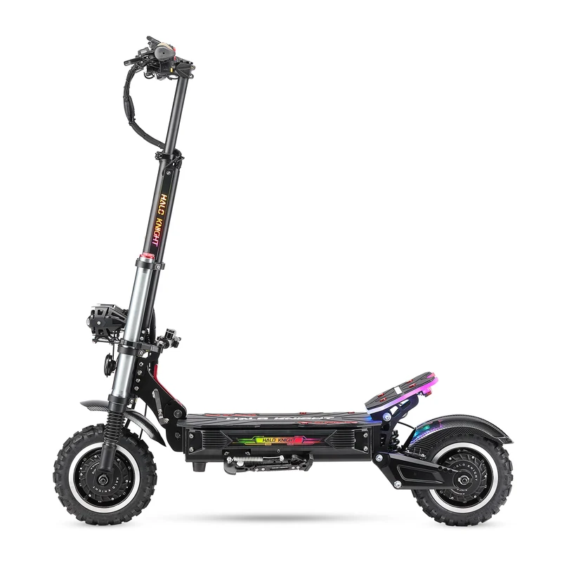 HALO KNIGHT T107 Pro (2025) 11" Foldable Electric Scooter 3000 W*2 Dual Motor 60V 38.4 Ah Battery