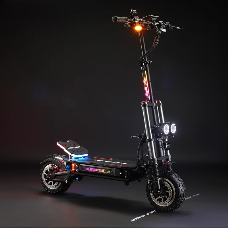 HALO KNIGHT T107 Pro (2025) 11" Foldable Electric Scooter 3000 W*2 Dual Motor 60V 38.4 Ah Battery