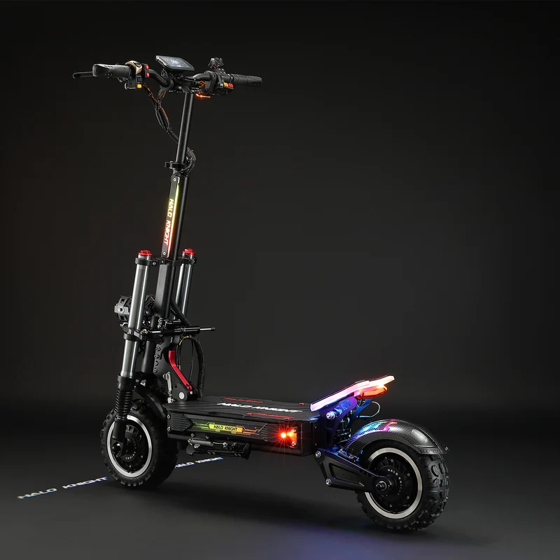 HALO KNIGHT T107 Pro (2025) 11" Foldable Electric Scooter 3000 W*2 Dual Motor 60V 38.4 Ah Battery